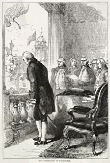 America - Inauguration Of Washington At New York