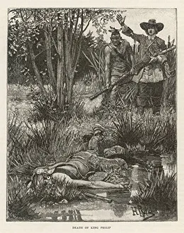 1675 Prints: AMERICA/KING PHILIPS WAR
