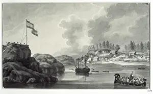 1789 Prints: America. Malaspina Expedition (1789-1794). Port