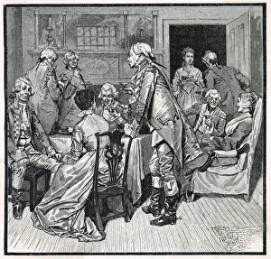 Putnam Collection: America -. Mary Lindley Murray detaining Lord Howe