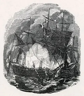 1779 Prints: America - Paul Jones And The Bonhomme Richard