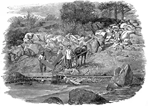 Quartz Prints: America. Photographs of California. Gold washing on the Yuba