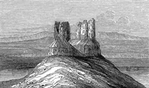 Oregon Prints: America. Scenes in Oregon and California. Basaltic Hill on t