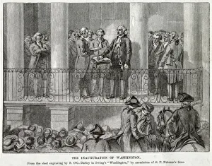 Inaugurated Collection: America - Washington Inaugurated As President