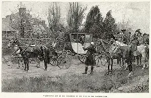 Neighbours Prints: America - Washington On His Way To Inauguration At NY