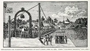 Preparations Prints: America - Washingtons Inauguration Preparations