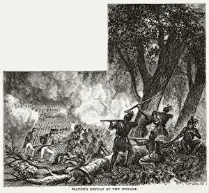 Timbers Prints: America - Wayne Defeats Indians