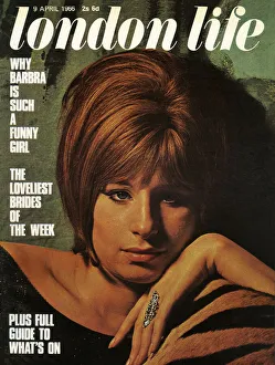 Images Dated 20th November 2020: American actress and singer Barbara Streisand (1942-) featured on the cover of London