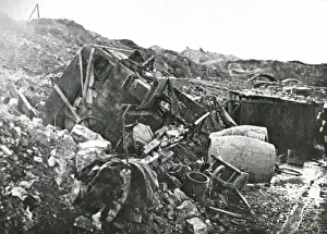Verdun Prints: American ambulance destroyed, Verdun, France, WW1
