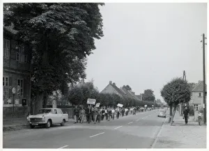 Images Dated 12th February 2021: American anti-nuclear Ban the Bomb protestors - Germany