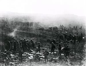 American artillery in Argonne, France, WW1