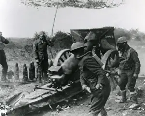 Ears Prints: American artillery at Chatel Chehery, France, WW1