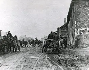 Incoming Prints: American artillery in Fleville, France, WW1