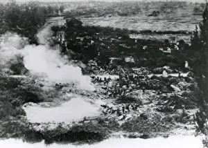 American artillery at Varennes-en-Argonne, France, WW1