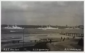 American battleships at Kiel, Germany