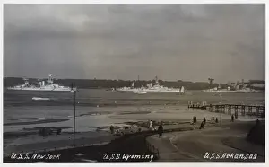 American battleships at Kiel, Germany