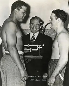 Boxing Prints: American boxers Joe Louis and Billy Conn, New York, USA