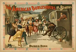 Burlesquers Prints: The American Burlesquers 15 beauties : Bunco bike