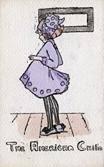 The American Child - Young girl in purple dress