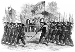 Filing Prints: American Civil War. Review of the Federal troops