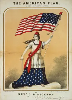 Dickson Prints: The American flag, a new national lyric by Revd. JB Dickson