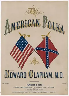 Topical Prints: Two American Flags