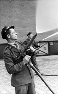 American fog gun in operation, WW2