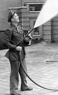 American fog gun in operation, WW2