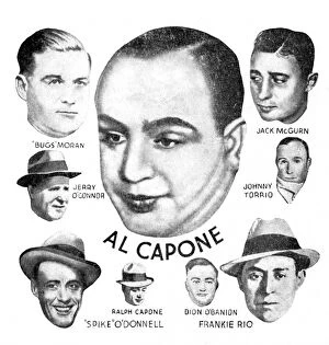 Images Dated 29th November 2011: American Gangsters - Al Capone and others