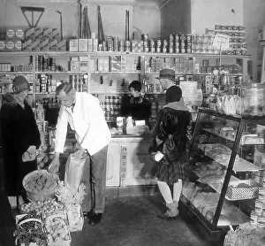 An American grocery store probably 1930s