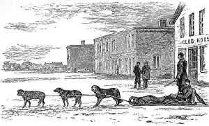 Advent Gallery: American Indian Country. A Manitoba Dog Train