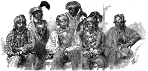 Images Dated 9th July 2004: American Indians. Billy Bowlegs and his suite of Indian Chie