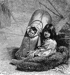 American Indians. New Mexico and Colorado. Indian baby