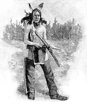 American Indians. On the outskirts of the camp