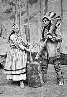 American Indians. The Red Indian on show at Earls Court. M
