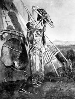 American Indians. The Rites of the Red Man - Sun worship in