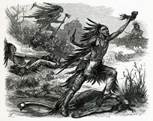 Combat Collection: American Indians scalping