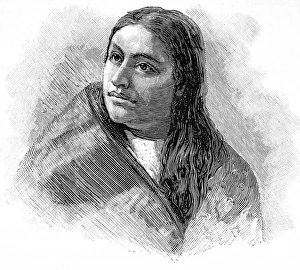 Images Dated 9th July 2004: American Indians. One of Sitting Bulls Wives
