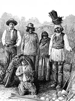 Mixture Prints: American Indians. The threatened rising of American Indians