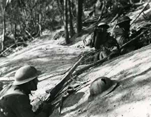 American infantry in action, Montrefagne, France, WW1