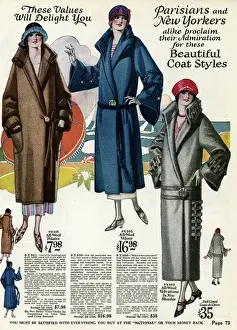 Catalog Prints: American ladies coat fashion 1924