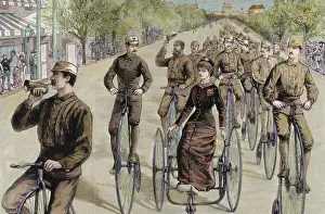 Velocipede Prints: American League cycles in Pennsylvania Avenue. Mid May 1884