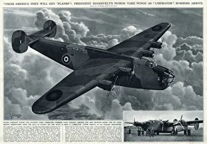 Liberator Gallery: American Liberator bomber by G. H. Davis