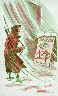 Freezing Prints: American Military Propaganda Postcard - WW2 era