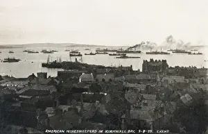 Orkney Prints: American minesweepers, Kirkwall Bay, Orkney, Scotland