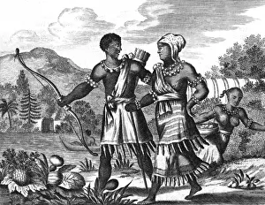 Canoe Prints: American Natives / De Bry