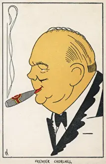 Bald Prints: American portrait of Winston Churchill