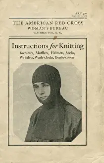 Leaflets Prints: American Red Cross Womens Bureau WW1 knitting booklet