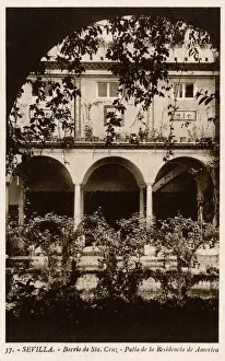 Cruz Prints: American residence, Santa Cruz district, Seville, Spain