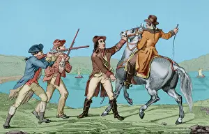 Arnold Prints: American Revolution - Arrest of Major Andre at Tarrytown